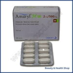 Amaryl M 2 mg (Metformin /Glimepiride) - 30-pills