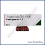 Amlopres 2.5 mg (Amlodipine Besilate) - 60-pills