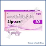 Lipvas 10 mg (Atorvastatin) - 60-pills