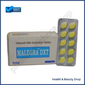 Malegra Dxt 100 mg 30 mg Sildenafil Citrate Duloxetine