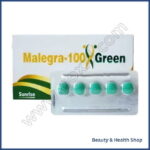 Malegra Green 100 mg(Sildenafil Citrate) - 40-pills