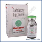 Monocef Injection 500 mg (Ceftriaxone) - 1-injection