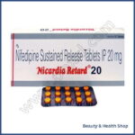 Nicardia Retard 20 mg (Nifedipine) - 60-pills