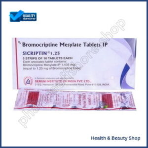 Sicriptin 1.25 mg Tablets (Bromocriptine)