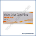 Warf 5 mg (Warfarin) - 60-pills