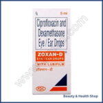 Zoxan D Eye/Ear Drop (Ciprofloxacin Hcl/Dexamethasone) - 1-bottle