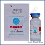 Monocef Injection 1 gm (Ceftriaxone) - 1-injection