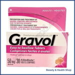 Gravol 50 mg (Dimenhydrinate) - 60-pills